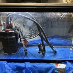 48 Gallon Aquarium Bundle - Complete Setup (Fluval 107, Heater, Light & Lid)