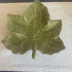 Pottery Barn plant lovers LEAF Salad/Dessert Plates Set of (4) or (8) stoneware.