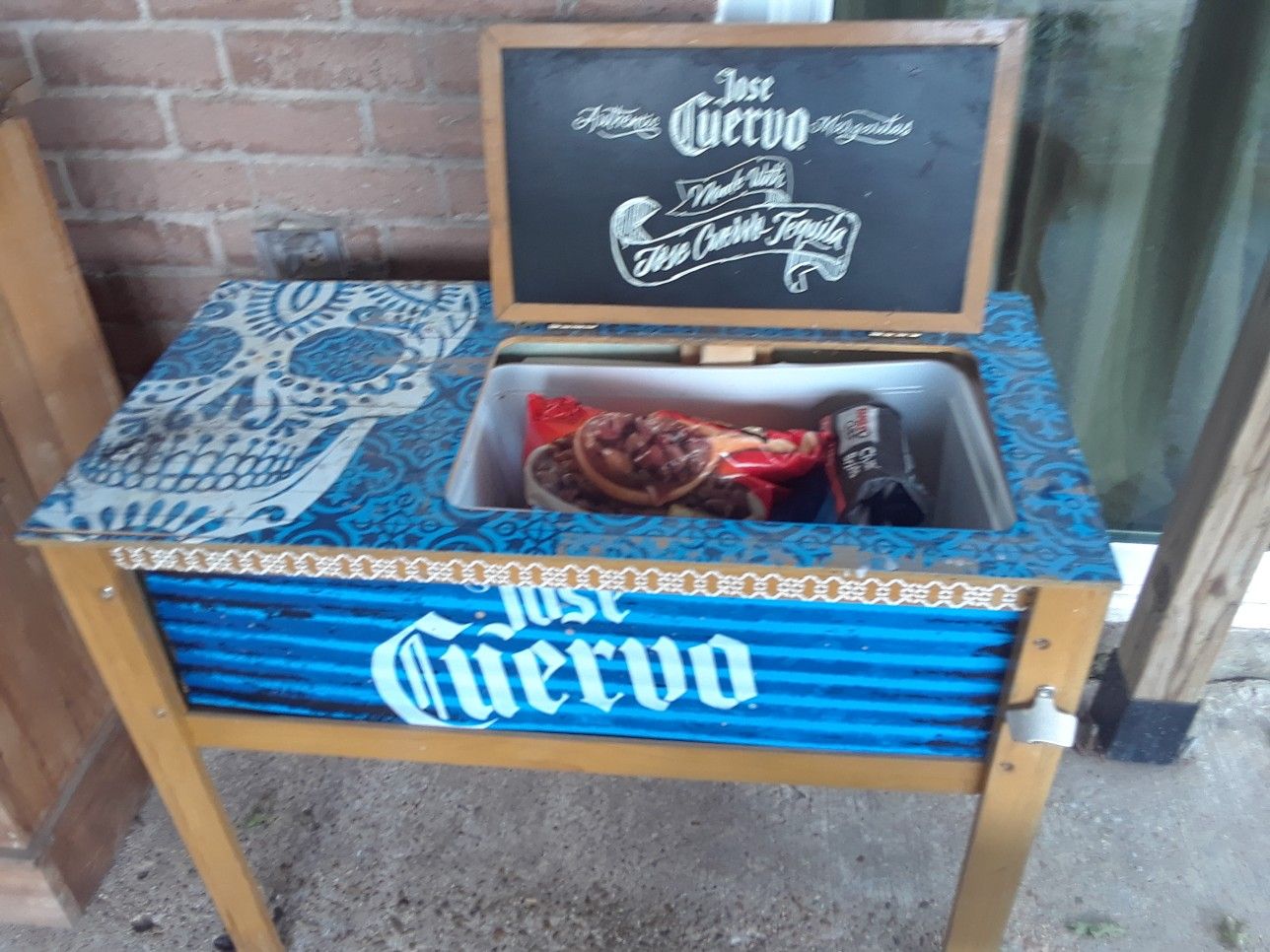 Jose Cuervo Ice Chest w/ bottle opener and umbrella holder
