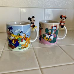 2 Vintage Disney Coffee Cups