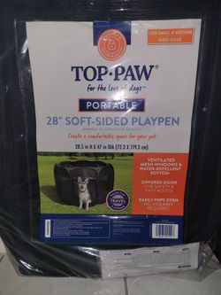 Top Paw Portable 28" Soft-Sided Playpen