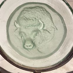 Iron Buffalo  Western Style Candle Holder