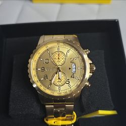 Invicta Specialty Men's Quartz Chronograph Watch 45mm Gold-Tone 100m Date 69792