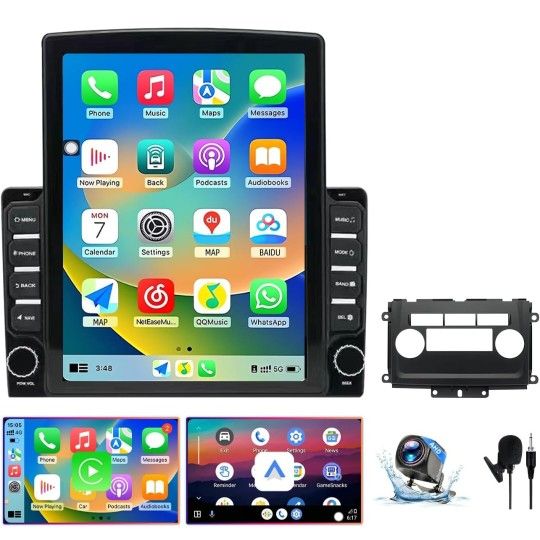 9.7" Android 13 Car Radio HD Touchscreen Car Stereo Compatible with Nissan Frontier/Xterra 2009-2014 | Wireless CarPlay/Android Auto | GPS Navigation