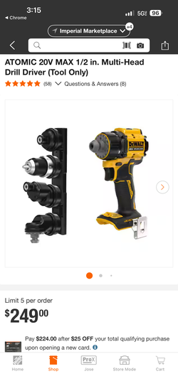 dewalt multi head drill driver new