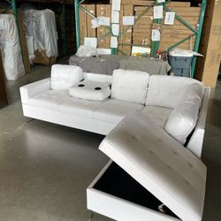 ✅WHITE SECTIONAL SOFA ✅
