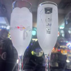  Glass Groom And Bride