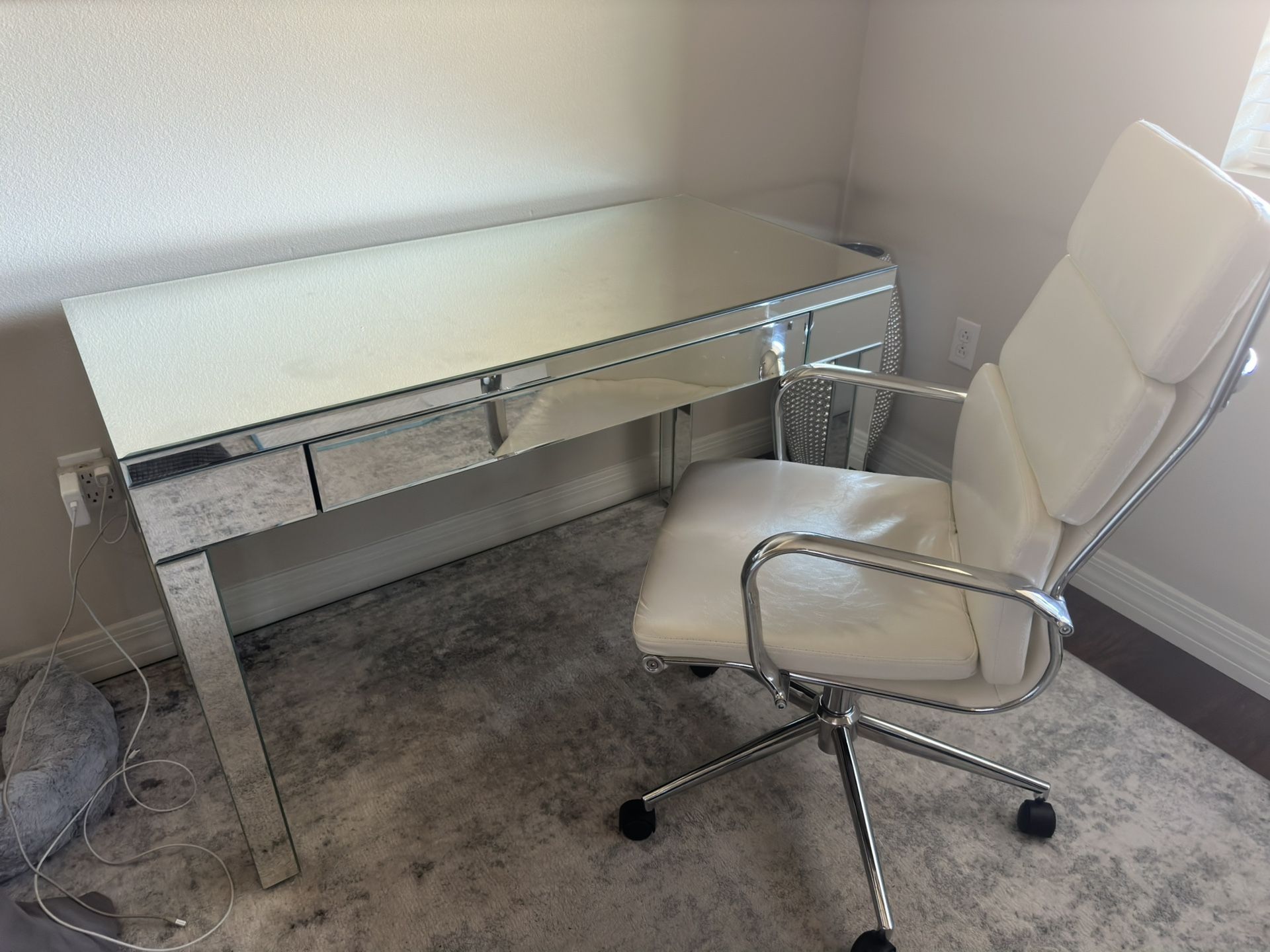 Z gallerie Desk And Chair 