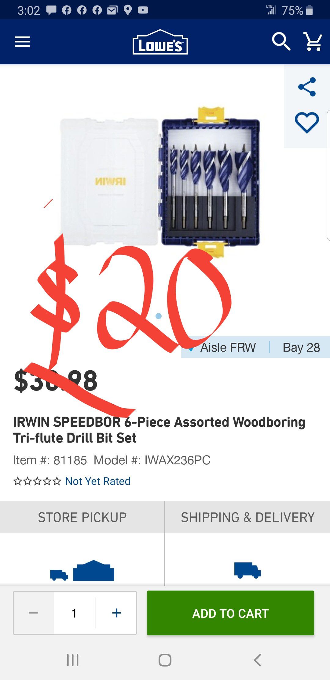 Irwin speedbor drill bits
