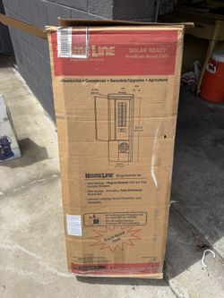 Homeline 200 Amp 30-Space 42-Circuit Outdoor Ring-Type Semi-Flush Mount Solar-Ready Main Breaker plug-on neutral CSED