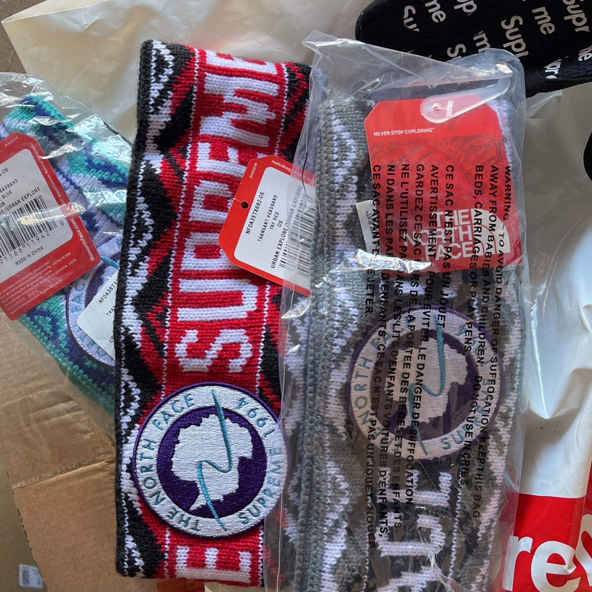 Supreme x The North Face - Trans Antarctica Logo Knit Headband Ss17