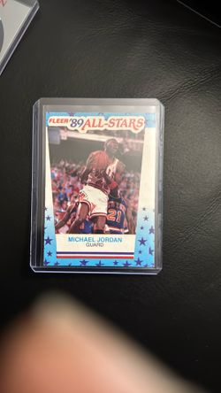 MICHAEL JORDAN 1989-90 FLEER STICKER INSERT CHICAGO BULLS GOAT GEM MINT