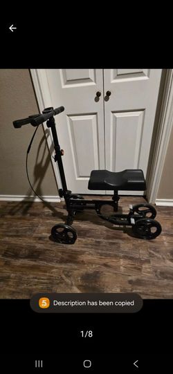 Foldable knee scooter