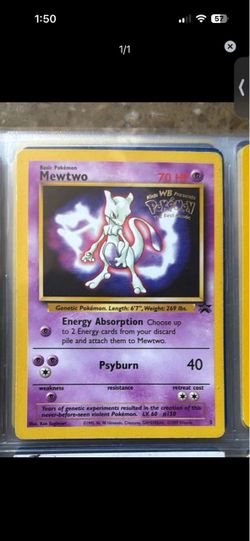 Mewtwo Pokémon The First Movie Promo Card