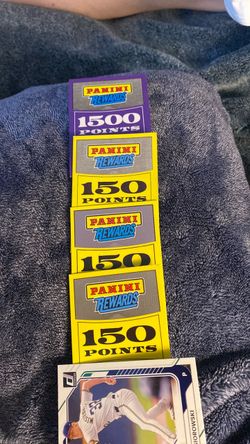 Panini Rewards Points Cards 1950 Total