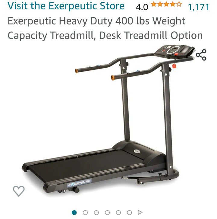 Treadmill 400 Pounds Weight Capacity Ingreat Conditions Like New.