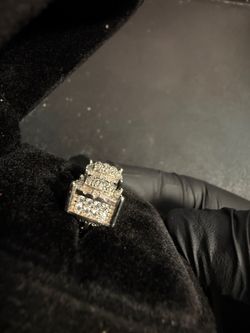 Square Cluster Stud Earrings