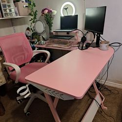 Pink  Gaming Desk 