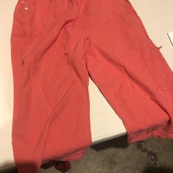 Coral Capri Drawstring Pants