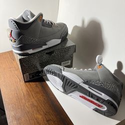 Size 12 Air Jordan 3 Retro “Cool Grey” 2021 DEADSTOCK