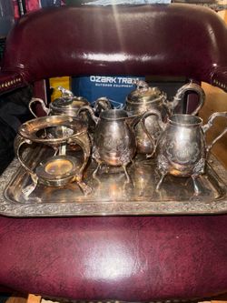 VERY Vintage (Antique?) Quadruple Plated Silver Tea Set