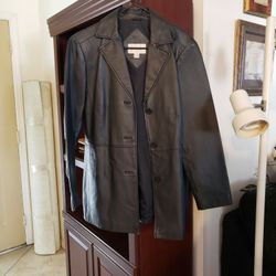 Women's  Black Leather Jacket