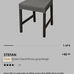 IKEA Stefan New Out Of Box Dining Room Chairs 