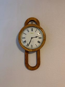 Vintage Cantime Wooden Wall Clock
