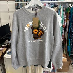 BAPE x bearbricks crewneck sweatshirt 