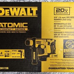 ATOMIC 20V MAX Cordless Brushless Ultra-Compact 5/8 in. SDS Plus Hammer Drill (Tool Only)