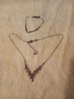 beautiful necklace and bracelet