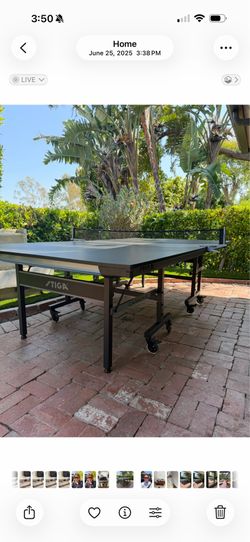 Black Stiga Ping Pong Table