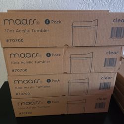 10oz Clear Acrylic wine cups