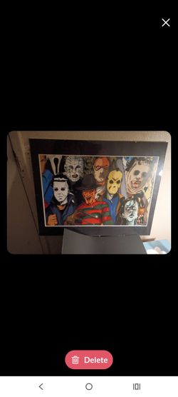 Monsters wall art.