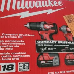 Milwaukee Drill Ser Brushless New 