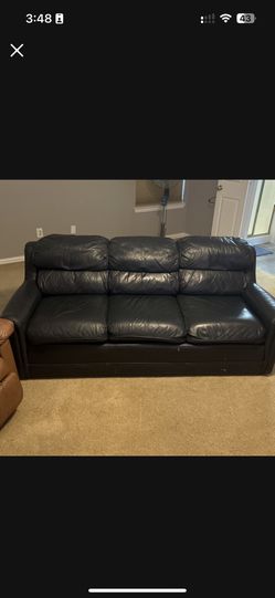 Genuine Leather Couch