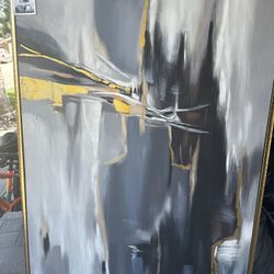 Modern Abstract Art - 100% Hand-Painted, Framed