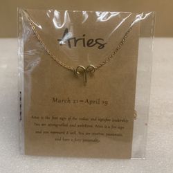 Aries Zodiac Sign Choker Style Horoscope Necklace 