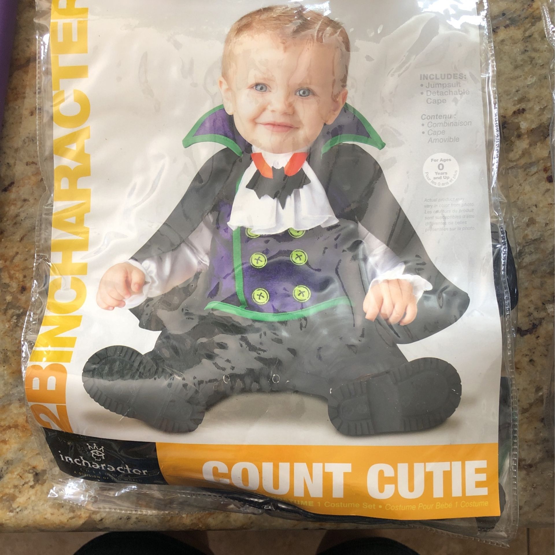 FREE Count Cutie Costume 0-12months