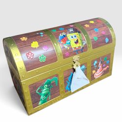 SpongeBob SquarePants Movie Treasure Chest Popcorn Bucket Tin 100g/3L Collectible Memorabilia