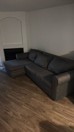 Dark gray couch