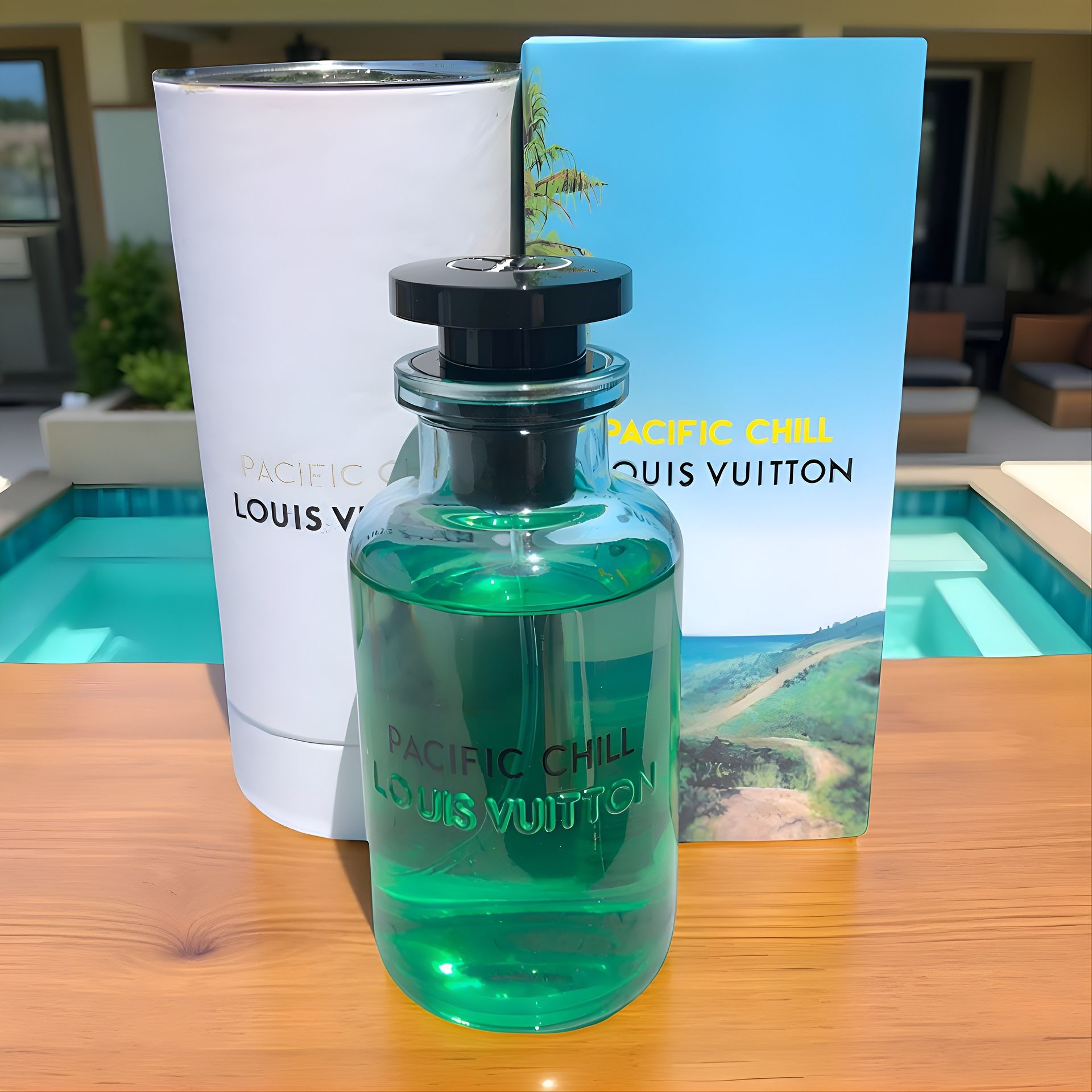 100% Verified & Tested LV "Pacific Chill" - (100ML) Full Sized Trendy Summer Fragrance |Louis Vuitton Luxury Cologne|