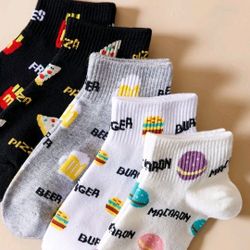 5 pairs Food Ankle Socks  for Women 