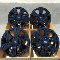 20” Toyota Tundra Platinum OEM Wheels Gloss Black