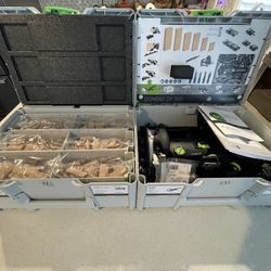Combo: Festool DF500 Domino (with all attachments) and Festool 576794 DF500 Tenon Kit