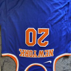 Mens New With Out Tags Nike Large New Your Nicks #20 KNOXII JERSEY