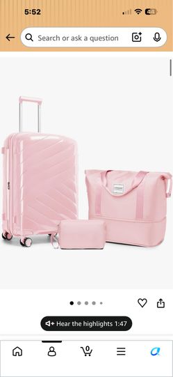 Carry On Luggage 22x14x9 Airline Approved Expandable Hardshell with Spinner Wheels