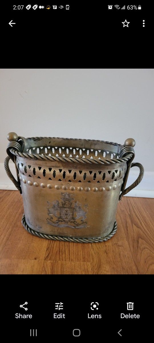 Silver Toilet Brush Holder