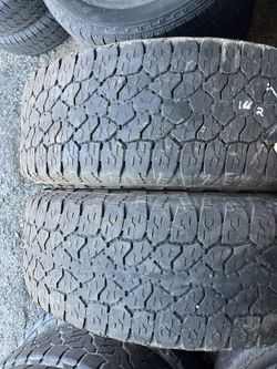 MATCHING PAIR OF 20 INCH GOODYEAR WRANGLER TRAILRUNNER AT TIRES