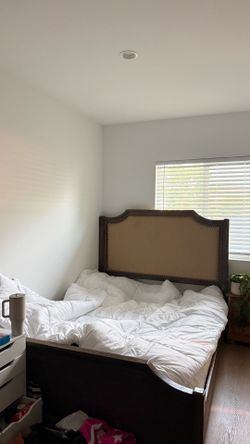 Queen Bed (mattress, frame, & headboard included)